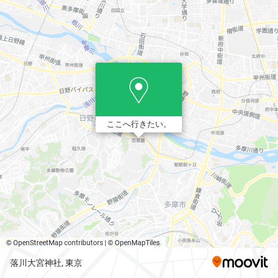 落川大宮神社地図