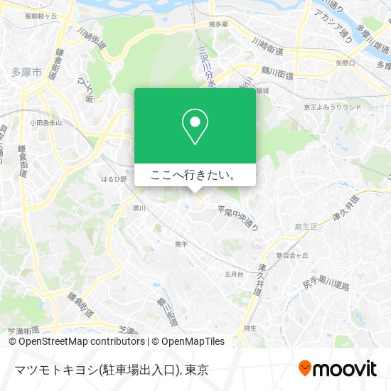 マツモトキヨシ(駐車場出入口)地図