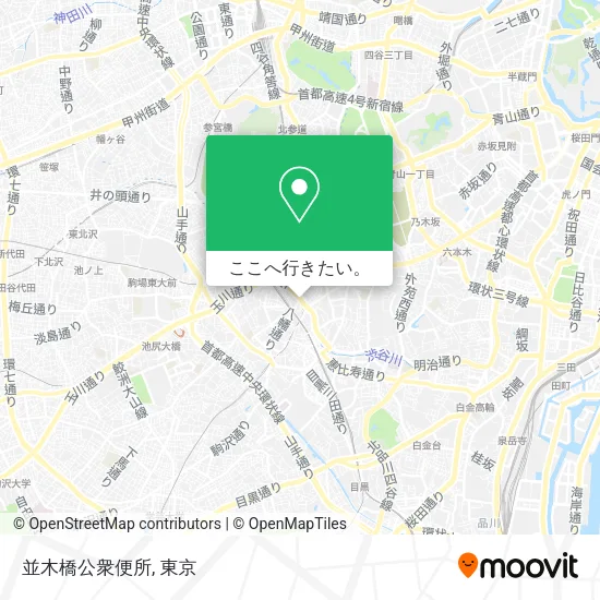 並木橋公衆便所地図