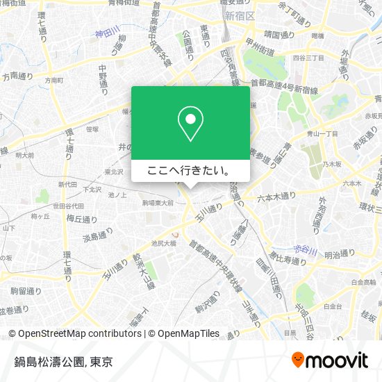 鍋島松濤公園地図