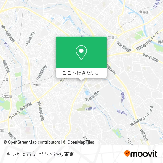 さいたま市立七里小学校地図
