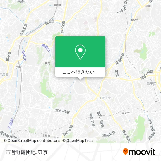 市営野庭団地地図
