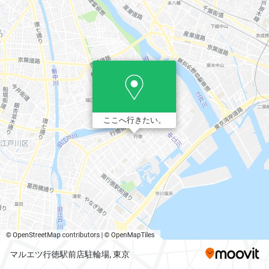 マルエツ行徳駅前店駐輪場地図