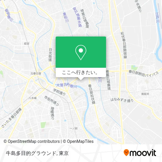 牛島多目的グラウンド地図
