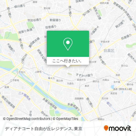 ディアナコート自由が丘レジデンス地図