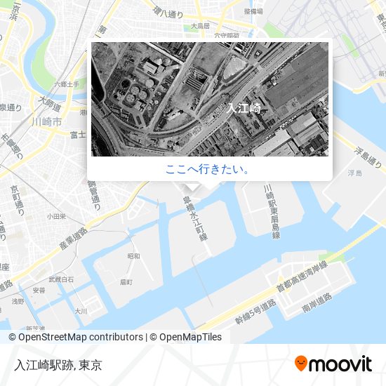 入江崎駅跡地図