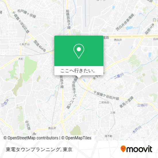 東電タウンプランニング地図