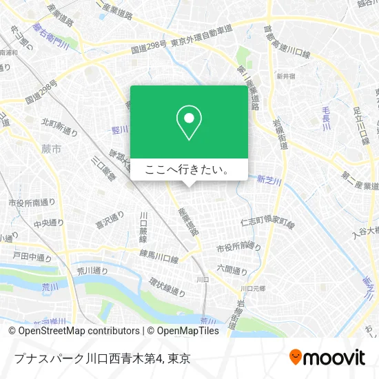 プナスパーク川口西青木第4地図