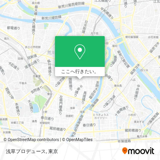 浅草プロデュース地図