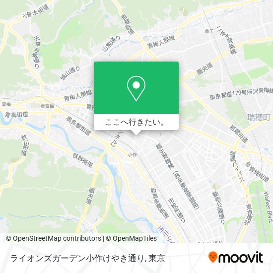 ライオンズガーデン小作けやき通り地図