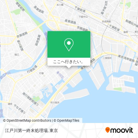 江戸川第一終末処理場地図