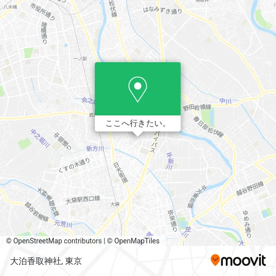 大泊香取神社地図