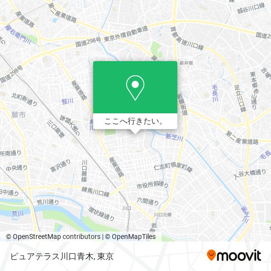 ピュアテラス川口青木地図