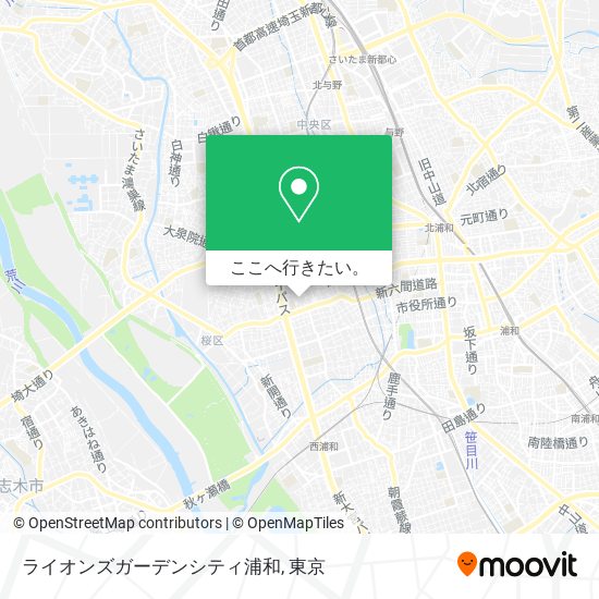 ライオンズガーデンシティ浦和地図