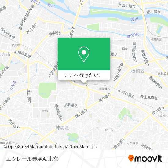 エクレール赤塚A地図