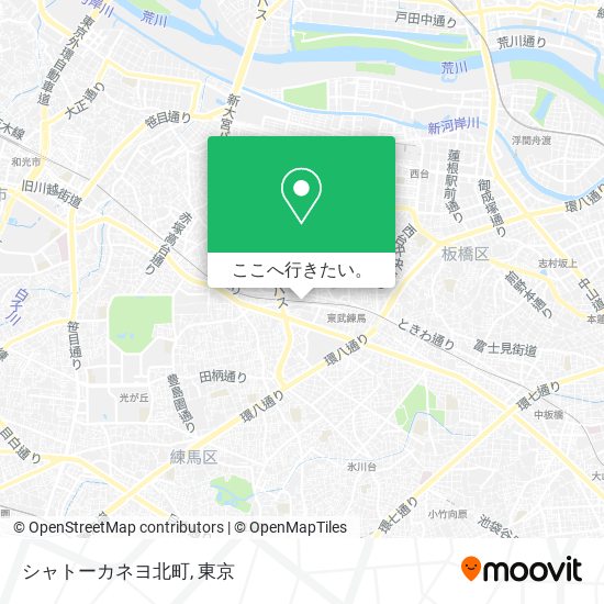 シャトーカネヨ北町地図