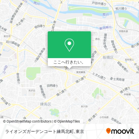 ライオンズガーデンコート練馬北町地図