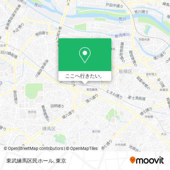 東武練馬区民ホール地図