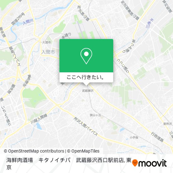 海鮮肉酒場　キタノイチバ　武蔵藤沢西口駅前店地図