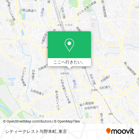 シティークレスト与野本町地図