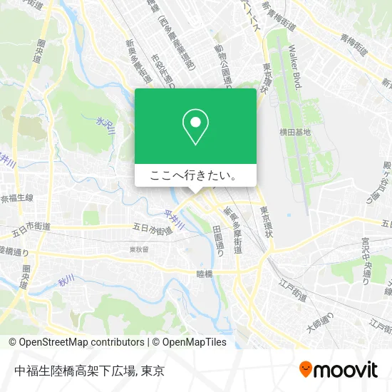中福生陸橋高架下広場地図