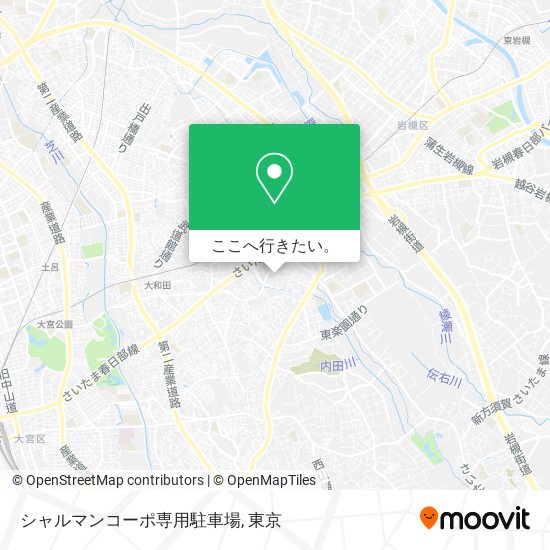 シャルマンコーポ専用駐車場地図