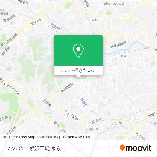 フジパン　横浜工場地図
