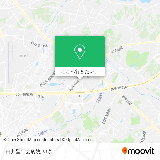 白井聖仁会病院地図