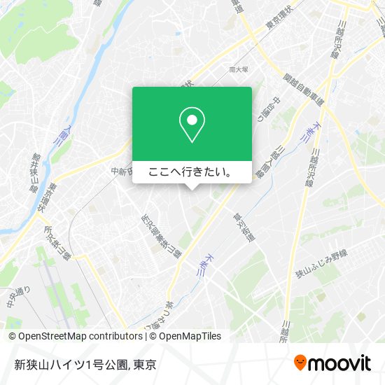 新狭山ハイツ1号公園地図