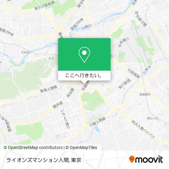 ライオンズマンション入間地図