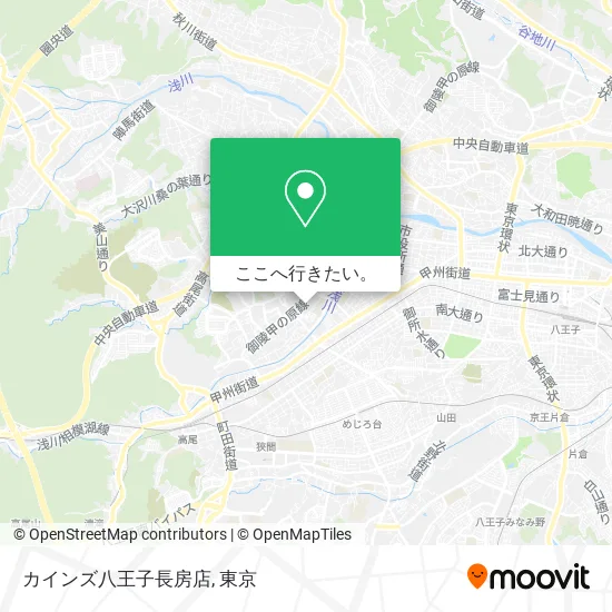 カインズ八王子長房店地図