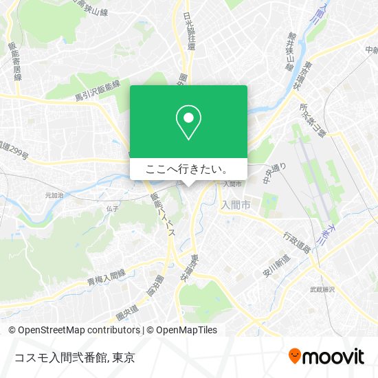 コスモ入間弐番館地図