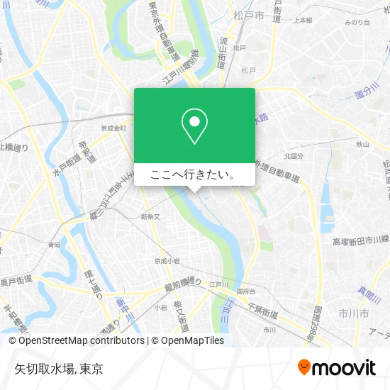 矢切取水場地図