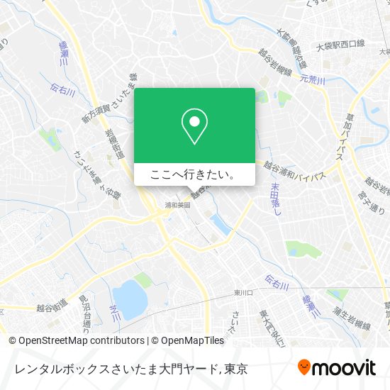 レンタルボックスさいたま大門ヤード地図