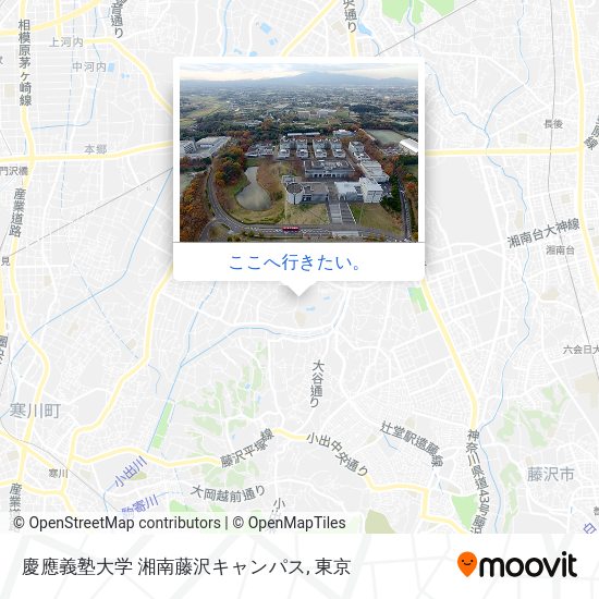 慶應義塾大学 湘南藤沢キャンパス地図