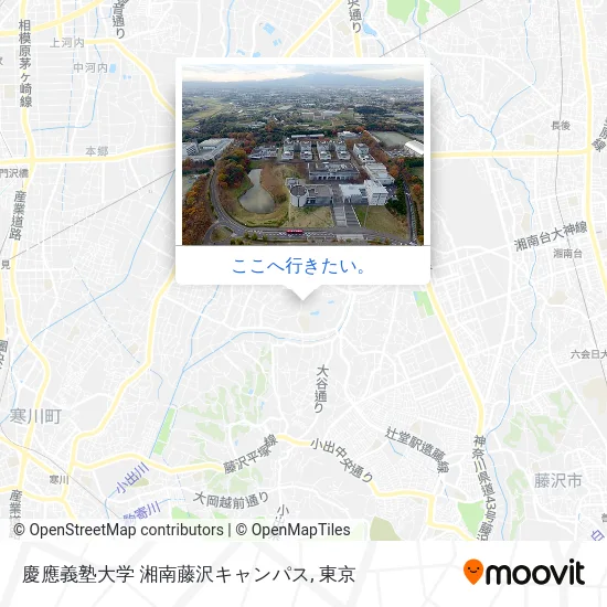 慶應義塾大学 湘南藤沢キャンパス地図