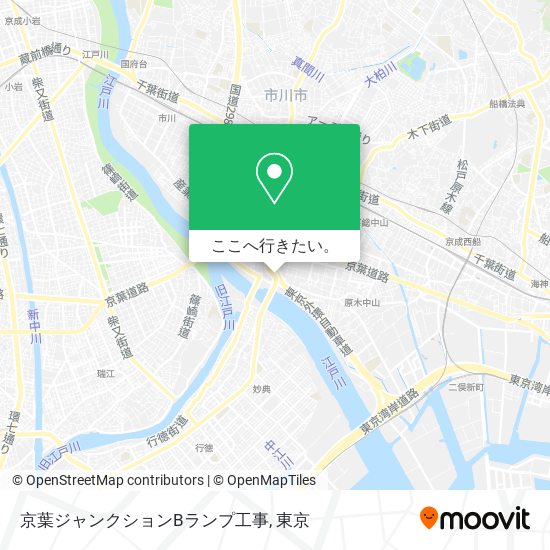 京葉ジャンクションBランプ工事地図