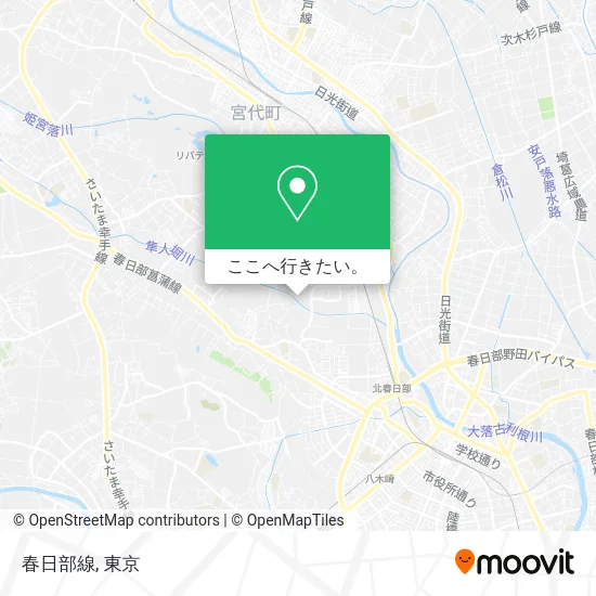 春日部線地図