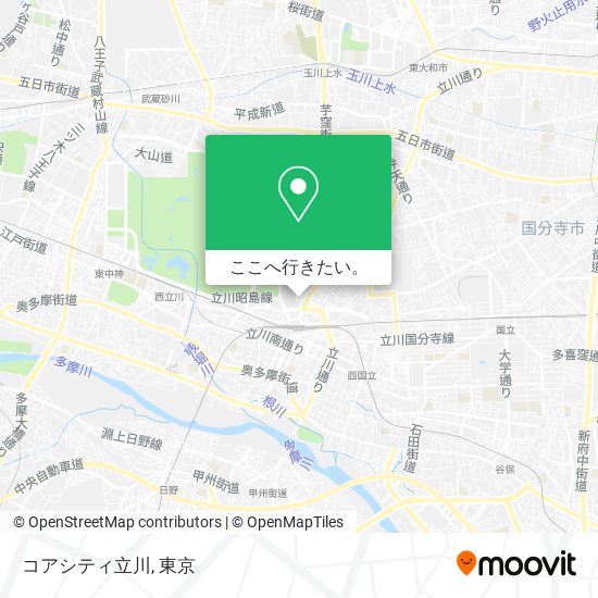 コアシティ立川地図