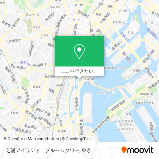 芝浦アイランド　ブルームタワー地図