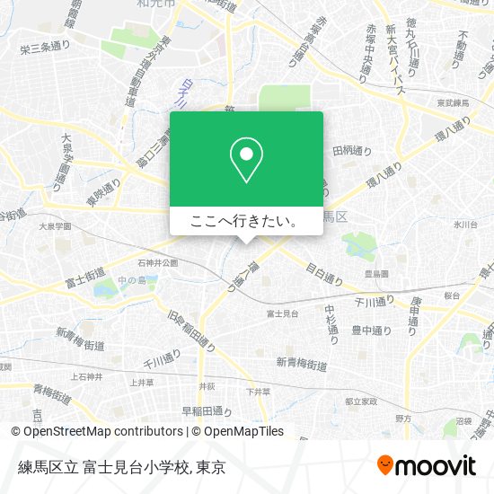 練馬区立 富士見台小学校地図