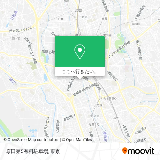原田第5有料駐車場地図