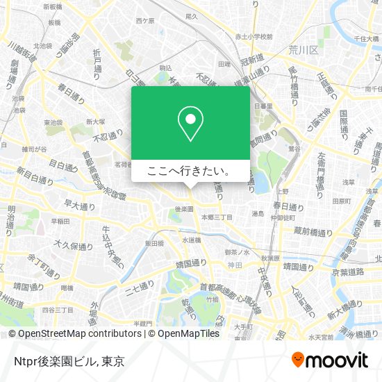 Ntpr後楽園ビル地図