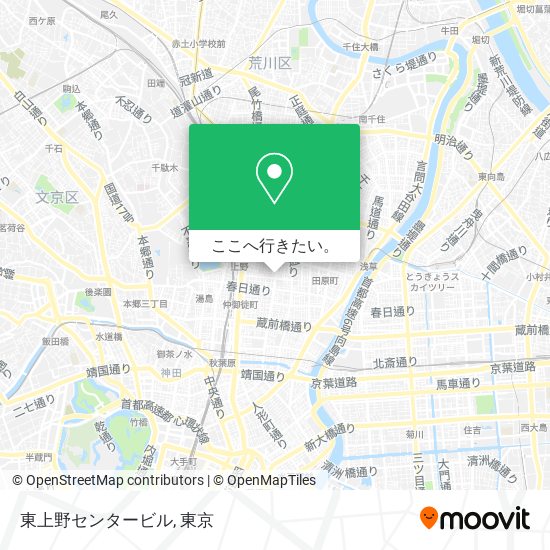 東上野センタービル地図
