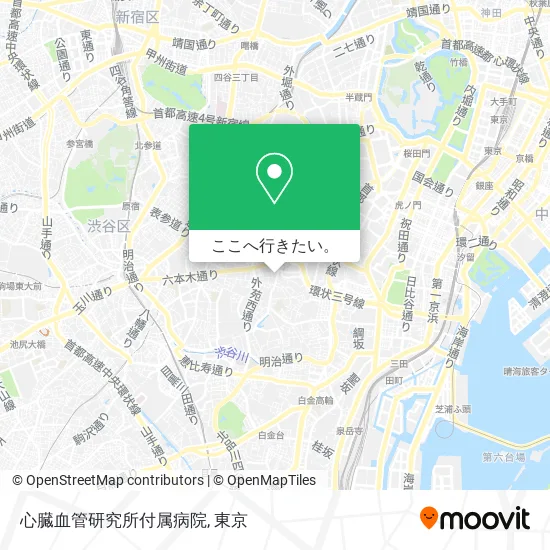 心臓血管研究所付属病院地図