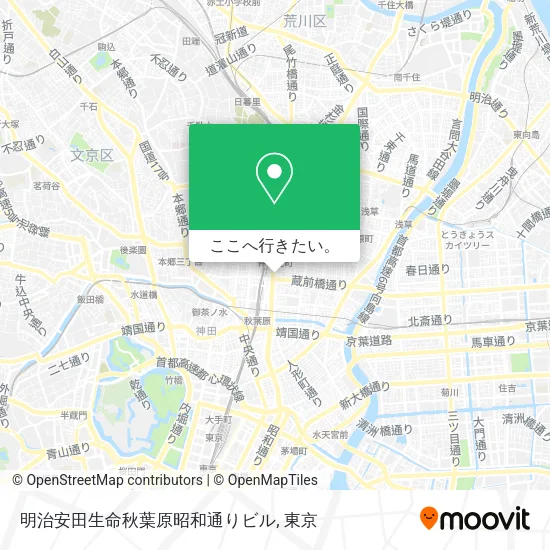 明治安田生命秋葉原昭和通りビル地図