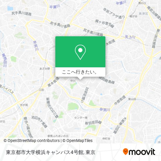 東京都市大学横浜キャンパス4号館地図