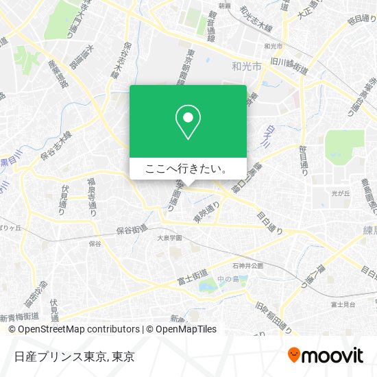 日産プリンス東京地図