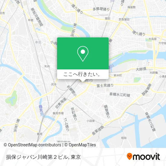 損保ジャパン川崎第２ビル地図