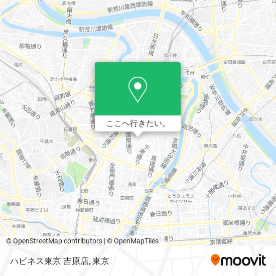 ハピネス東京 吉原店地図